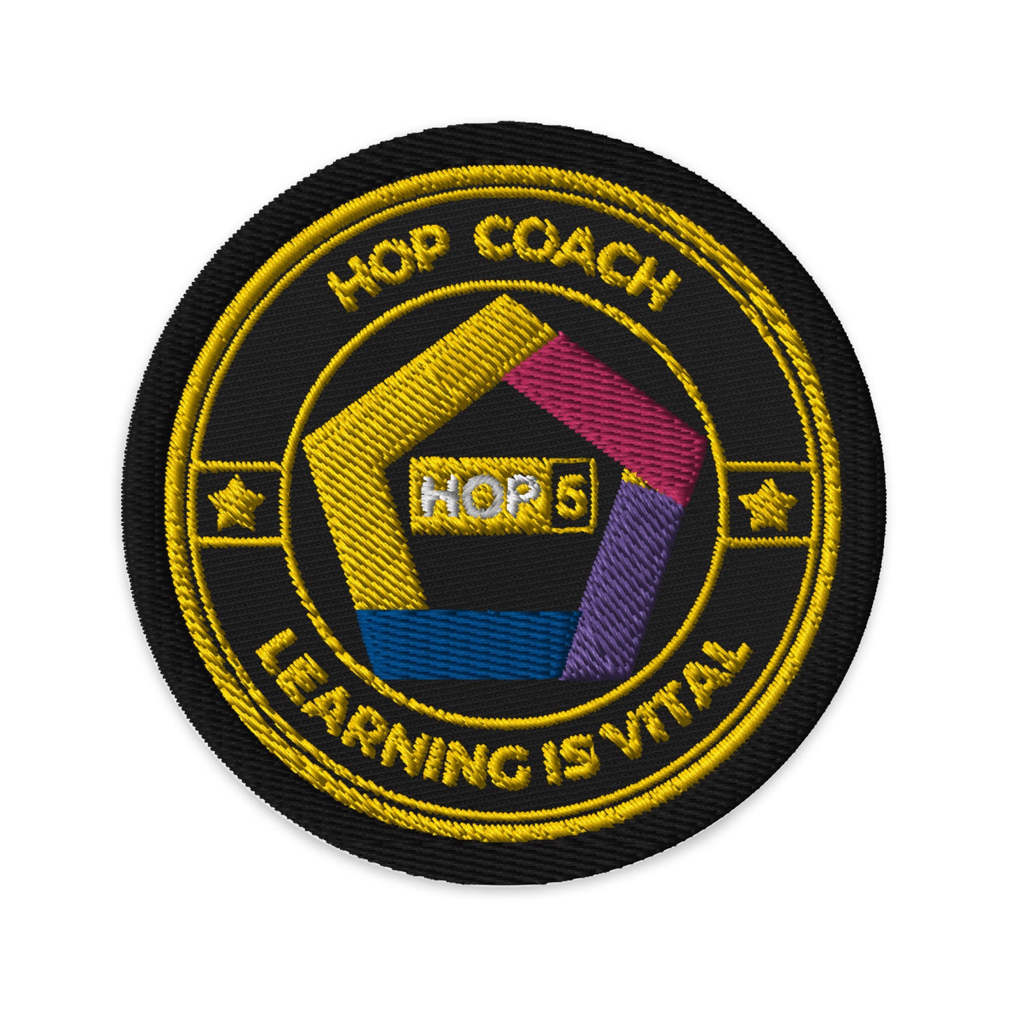 HOP Coach Embroidered Patch - symbolizing strength, resilient, and always ready for the next challenge. Item No. 455-88